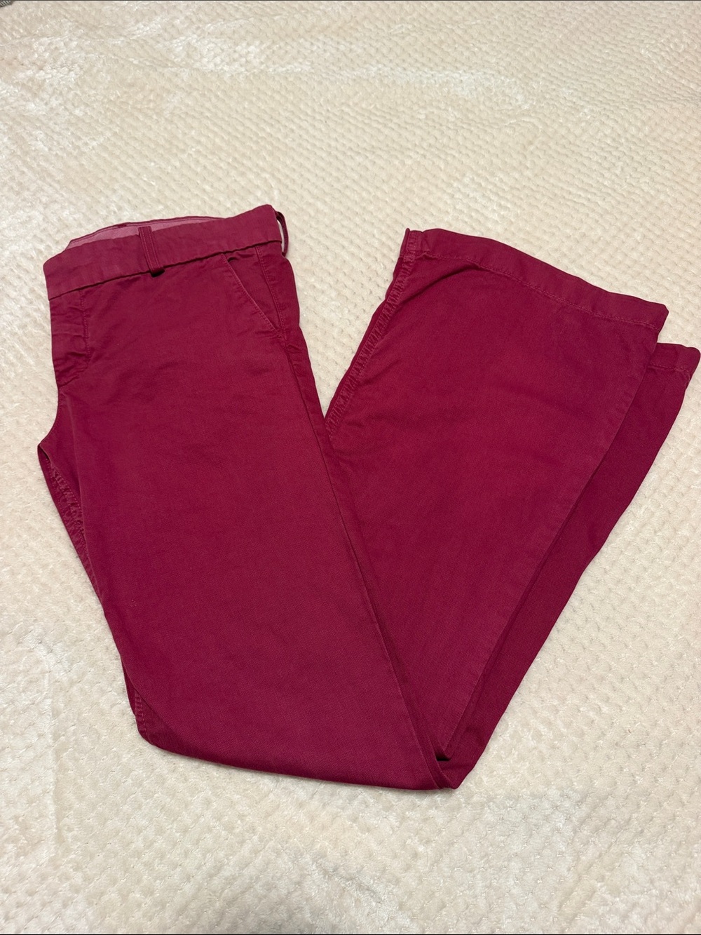 Juicy Couture Flared Jeans in Wine Red